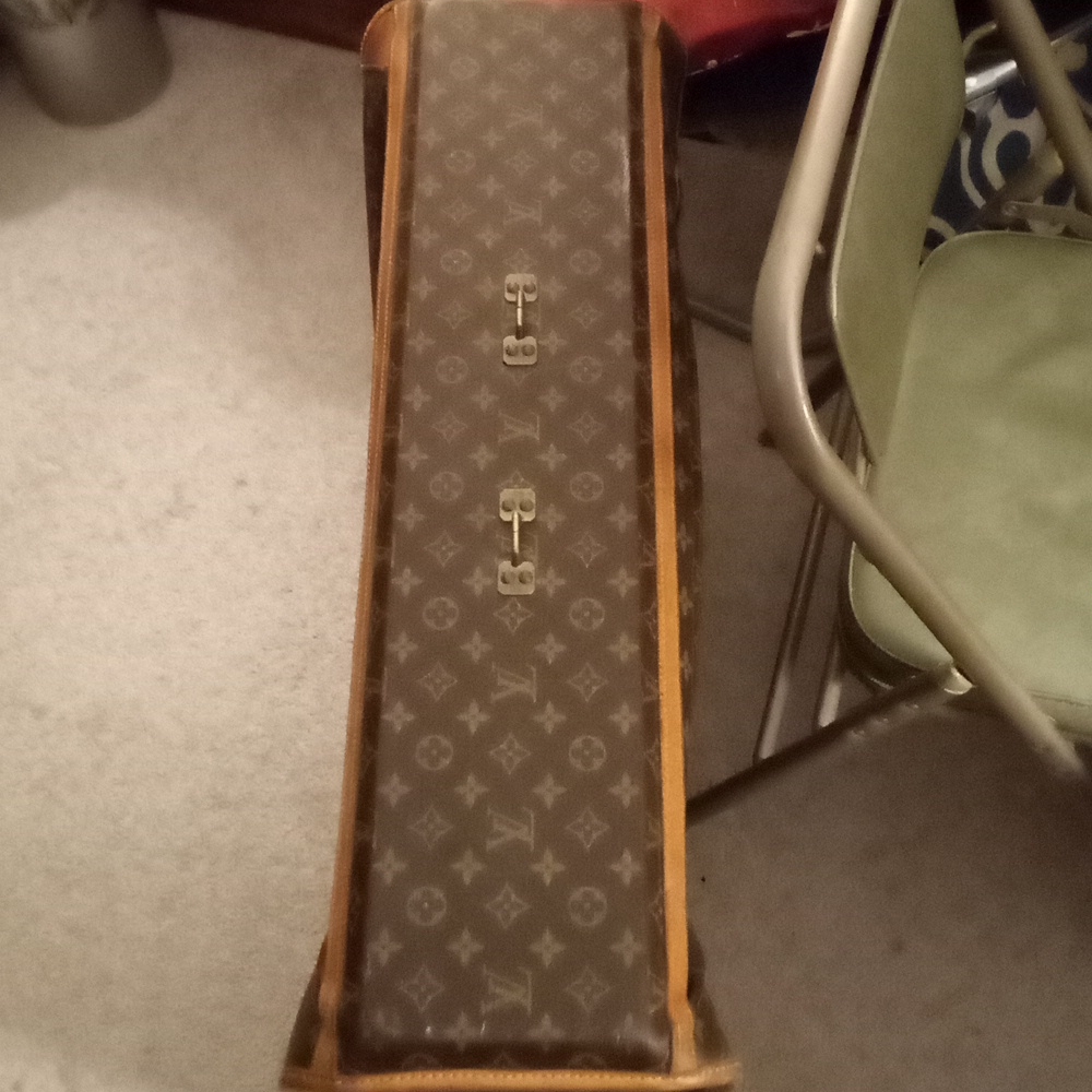 1980's vintage Louis Vuitton luggage on wheels